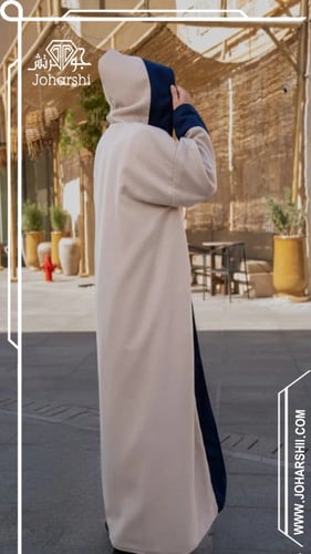 فروة شتوية رجالية دبل فيس جوخ كحلي وسكري مع شال أن...