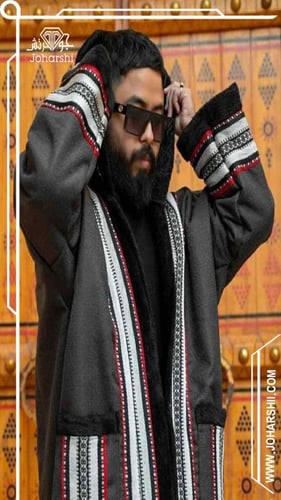 فروة رجالي شتوي بتصميم السدو العربي الأنيق