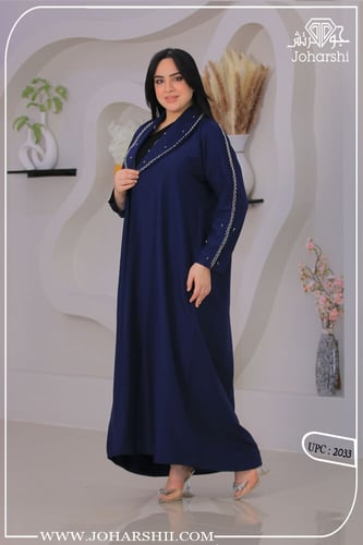 عباية لون كحلي غامق شك