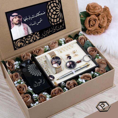 أطقم رجالية راقية هدية رجالية مميزة بالورد