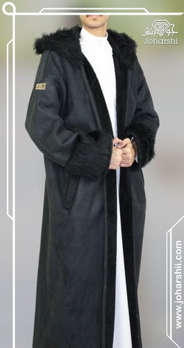 فروة رجالي شتوية بتصميم فرو الريش الفاخر