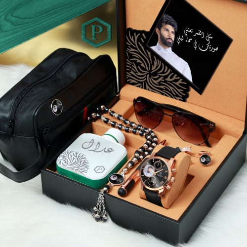 اطقم رجالية فخمة من برستيج مع ساعة وكبك وعطر - 171...