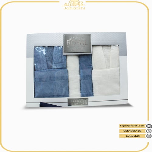 طقم روب الحمام للعرسان - أرواب استحمام عرايس - 8 ق...