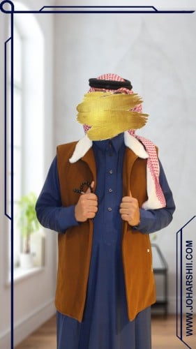 سديري شتوي رجالي جوخ فرو لون جملي