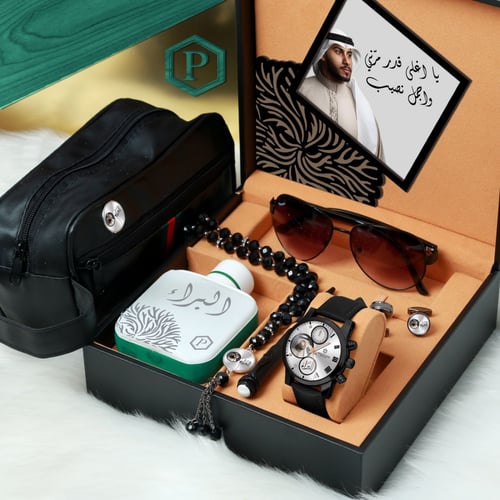 اطقم رجالية فخمة من برستيج مع ساعة وكبك وعطر - 171...
