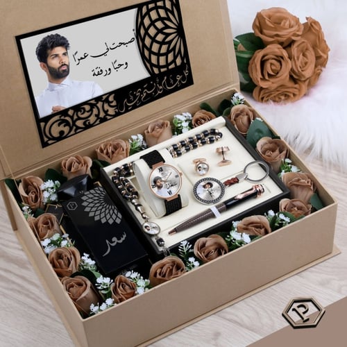 أطقم رجالية راقية هدية رجالية مميزة بالورد