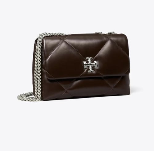 SMALL KIRA DIAMOND QUILT DISTRESSED SHOULDER BAG