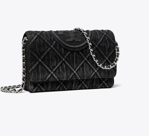 FLEMING DENIM CHAIN CROSSBODY