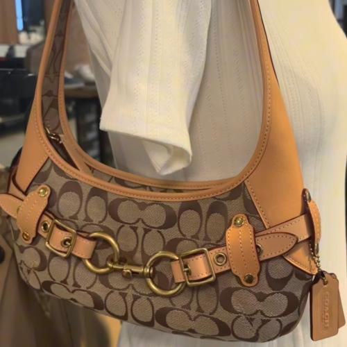 Belted Ergo Shoulder Bag 26 In Signature Jacquard
