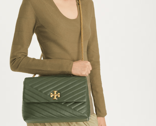 KIRA CHEVRON CONVERTIBLE SHOULDER BAG