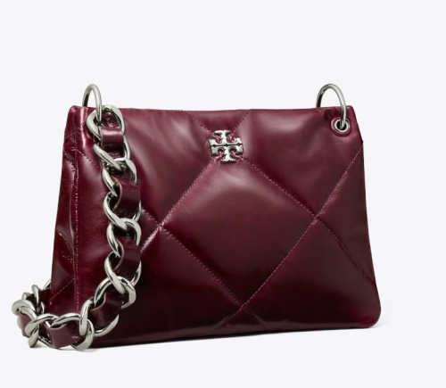 SMALL KIRA DIAMOND QUILT DISTRESSED SHOULDER BAG