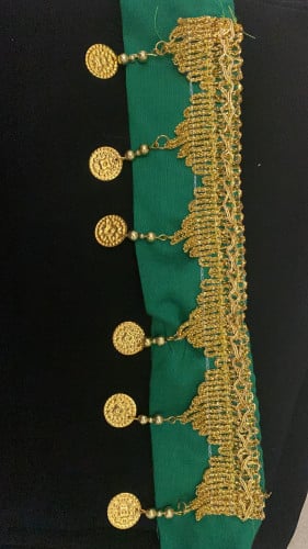 ربطه راس اخضر بجنيهات ذهبيه