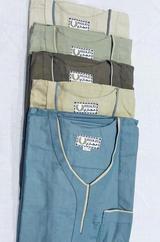 ثوب صيفي ملون تفصيل حجازي