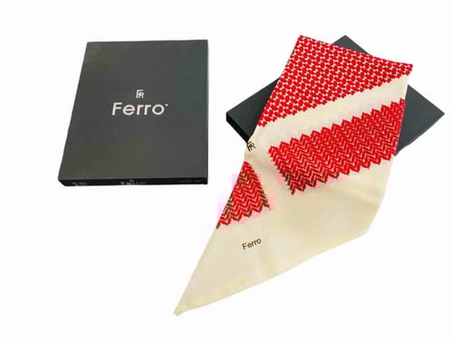 شماغ Ferroاحمر مع بيج رجالي