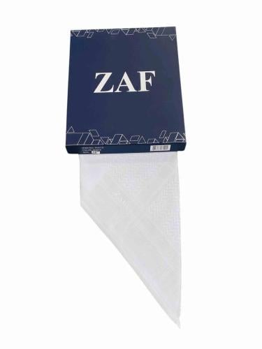 شماغ ZAFرجالي ابيض ناصع