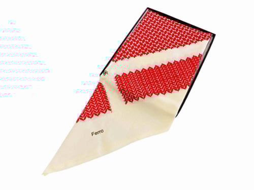 شماغ Ferroاحمر مع بيج رجالي