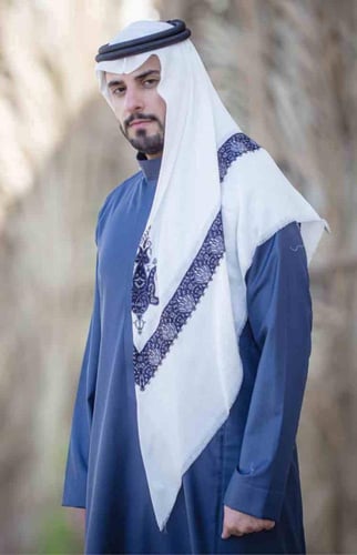 شال شتوي ناعم خيوط مطرز