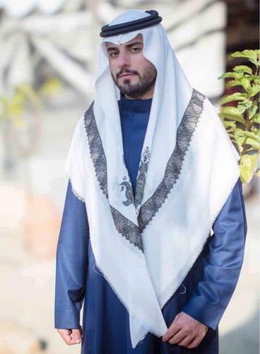 شال شتوي ناعم خيوط مطرز