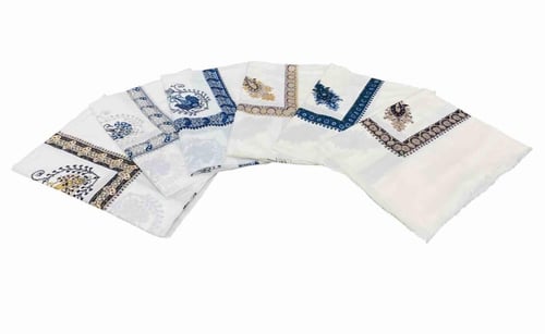 شال شتوي ناعم مطرز