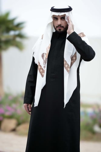 شال شتوي ناعم مطرز