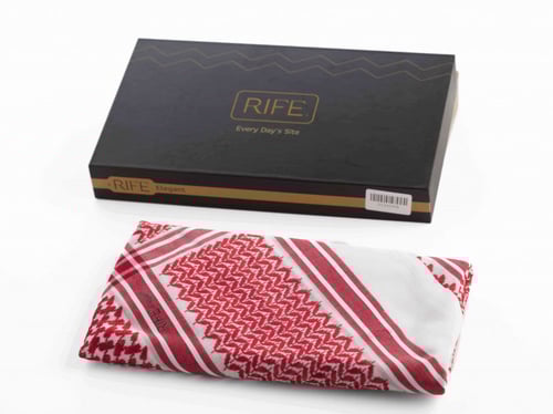 شماغ RIFE أحمر غامق