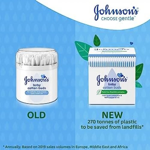 اعواد اذن القطن من جونسون كبير شد 200