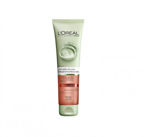 لوريال غسول مقشر بالطين النقي 150مل