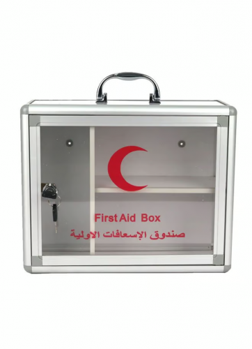 صندوق صيدلية الإسعافات الأولية ألمنيوم مقاس صغير