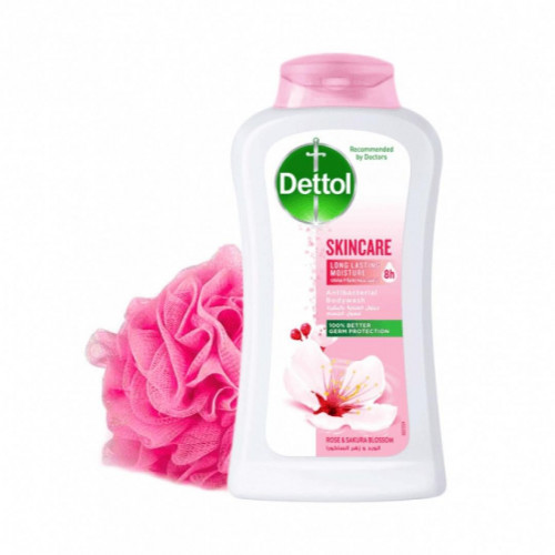 ديتول غسول جسم مع ليفة 250مل العناية بالبشرة