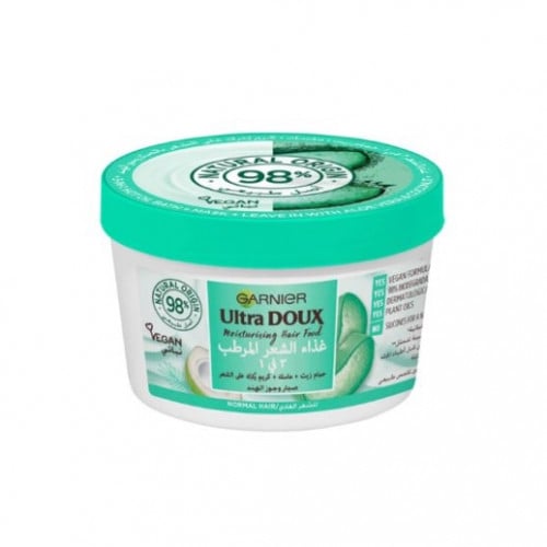 غارنييه غذاء الشعر المرمم 3في 1 390مل بالصبار