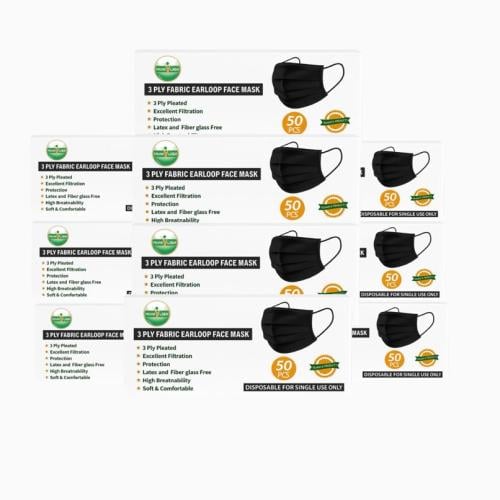 كمامات أسود 10 علب 500 كمامة برون