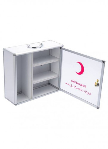 صندوق صيدلية الإسعافات الأولية ألمنيوم مقاس متوسط