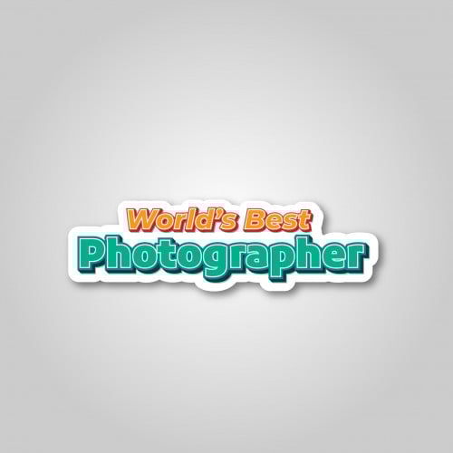 استيكر World's Best Photographer