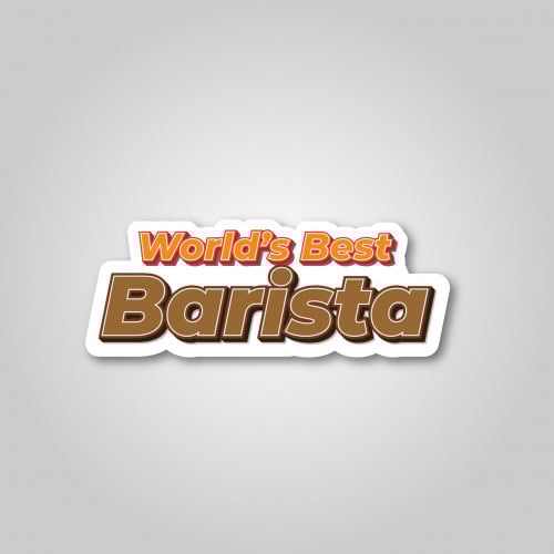 استيكر World's Best Barista