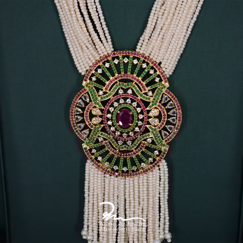 طقم لولو فضة هندي فاخر