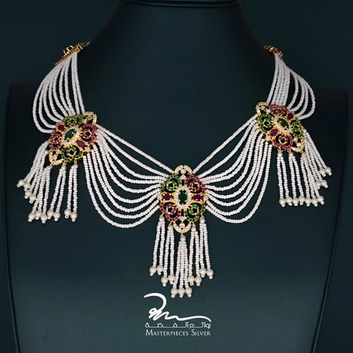 طقم لؤلؤ ملكي للمناسبات