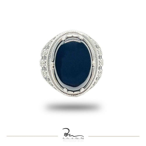 خاتم فضة رجالي نقش الفضة الخالص عيار 925