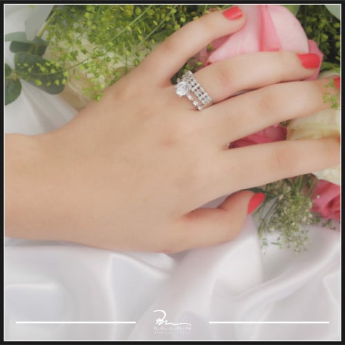 خاتم فضة حريمي