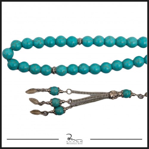 سبحة من الفيروز الازرق