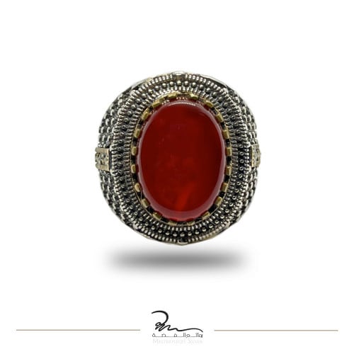 خاتم عقيق رجالي نادر