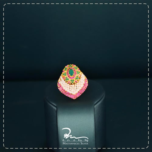 اطقم لؤلؤ وفضة للمناسبات تصميم هندي