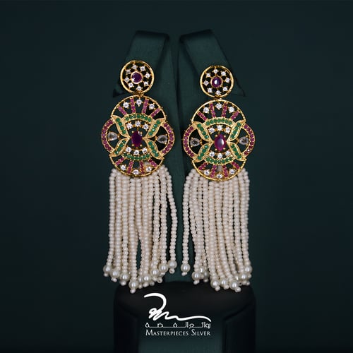 طقم لولو فضة هندي فاخر