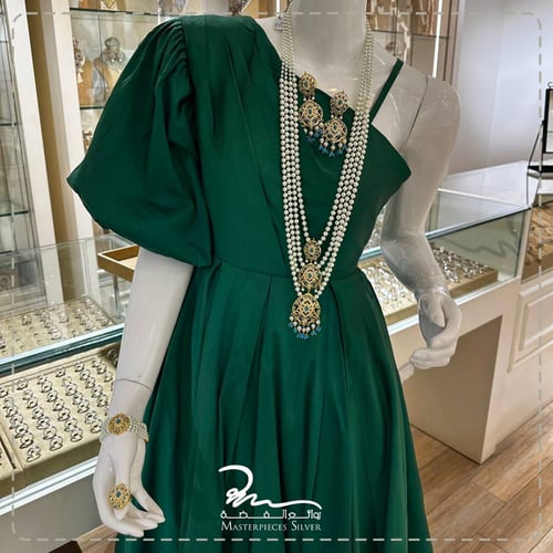 طقم لولو فضة هندي فاخر