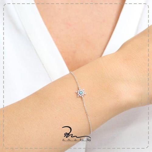 اساور نسائية فخمة فضة