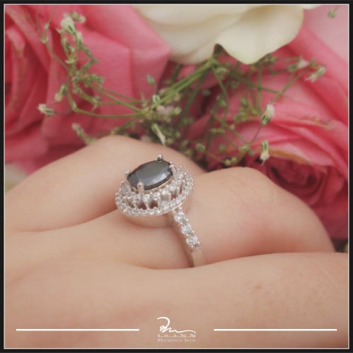 افخم خاتم فضة نسائي مقاس 8