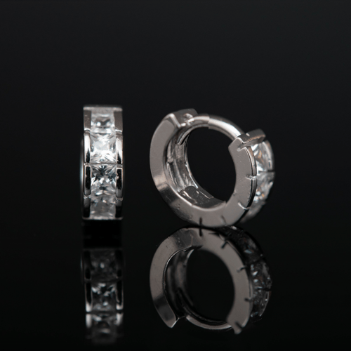 حلق فضة مدوره