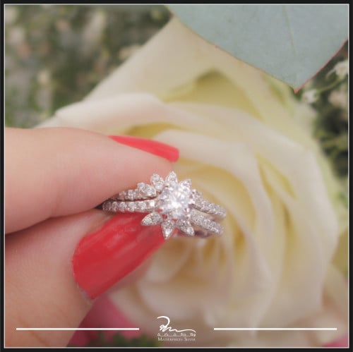 خاتم فضة حريمي