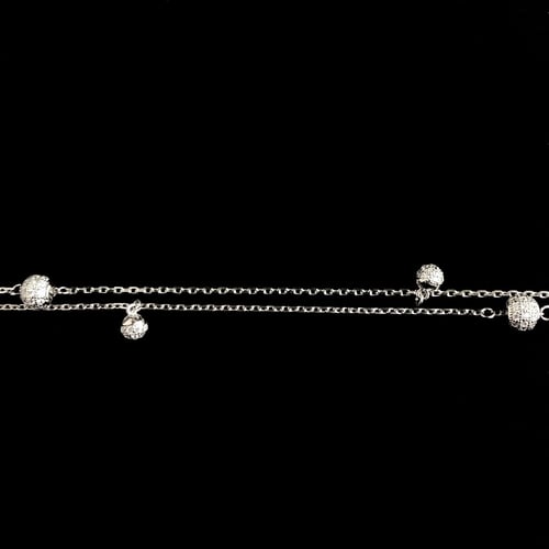 خلخال ذهبي الكواكب مزدوج