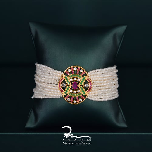 طقم لولو فضة هندي فاخر