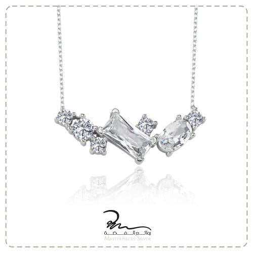 سلسلة فضة نسائية فخمة